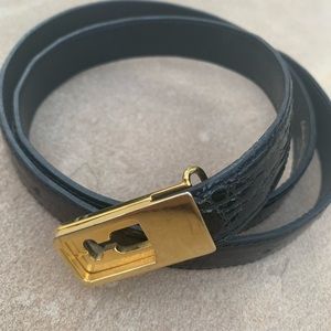 VINTAGE Ferragamo Leather Belt. Authentic!💕